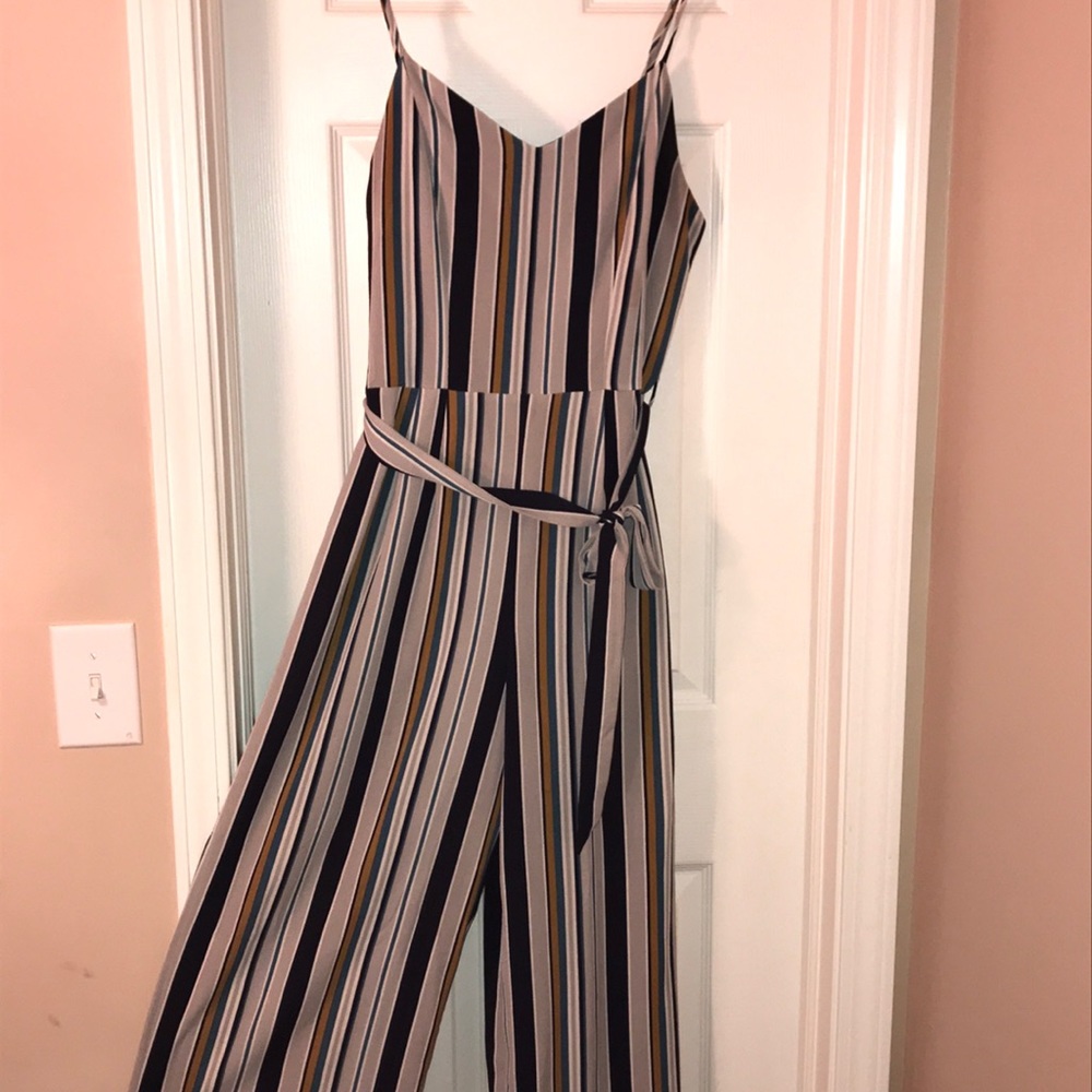 Stripped Jumpsuit
